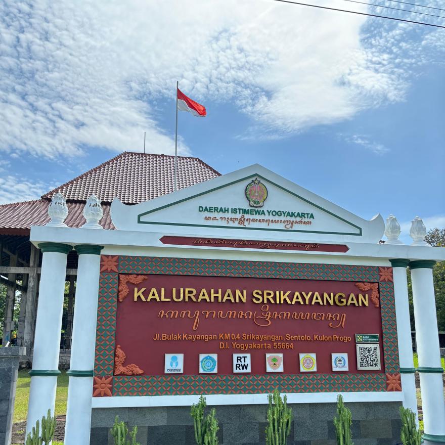 Peta Penggunaan Lahan dan Jaringan Jalan Kalurahan Srikayangan